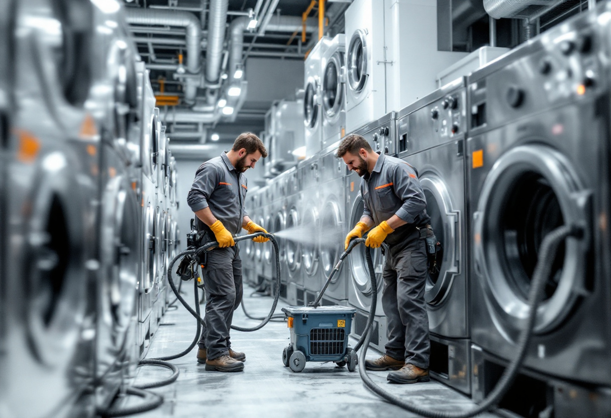Commercial Dryer Vent Cleaning service by Clear Air