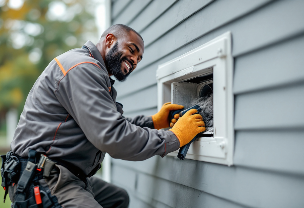Exterior vent cleaning — Clear Air